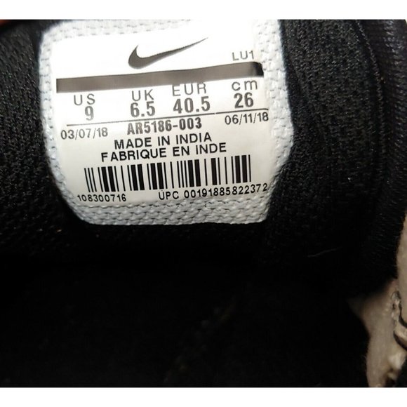 Nike Air Max Estrea Womens 9 Black Athletic Shoes Black White - Picture 9 of 11